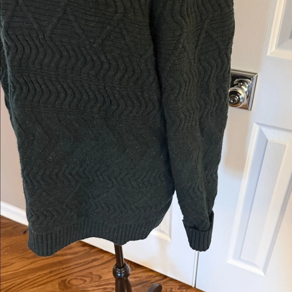 Banana Republic Men's Dark Green shawl collar Sweater